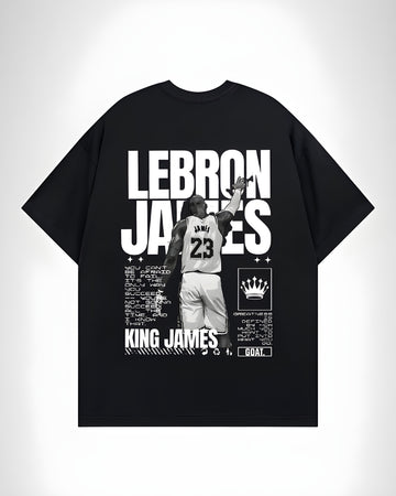 LEBRON JAMES Oversized Black T-shirt
