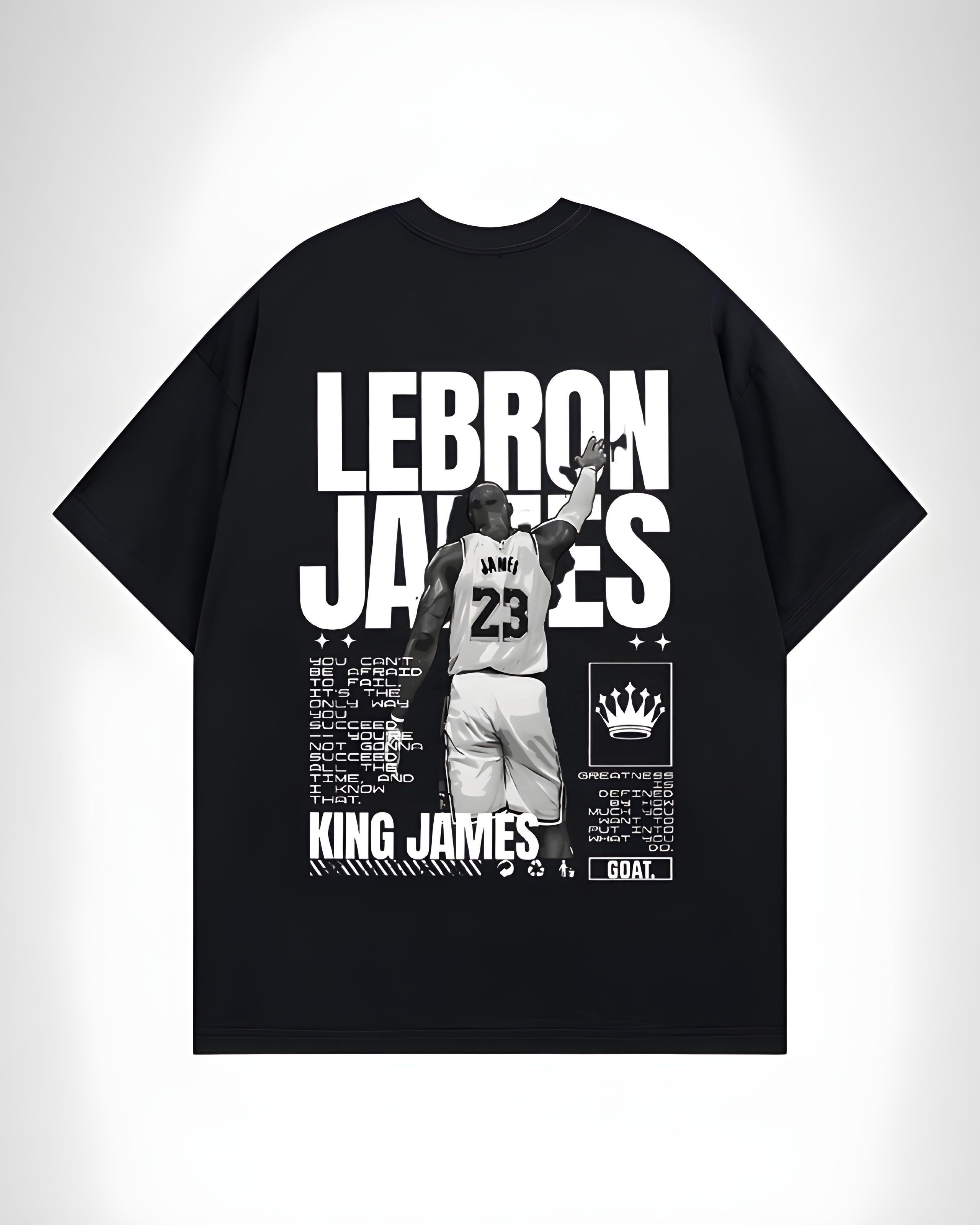 LEBRON JAMES  Oversized Black T-shirt